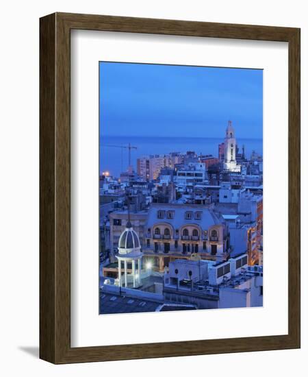 Elevated view of the Old Town, Montevideo, Uruguay, South America-Karol Kozlowski-Framed Photographic Print