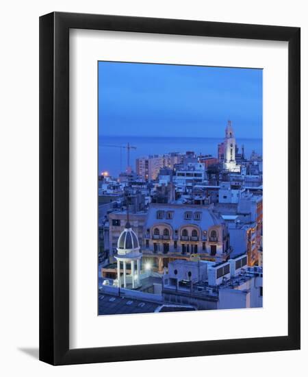 Elevated view of the Old Town, Montevideo, Uruguay, South America-Karol Kozlowski-Framed Photographic Print