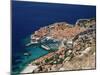 Elevated View of the Old Town, Unesco World Heritage Site, Dubrovnik, Dalmatian Coast, Croatia-Gavin Hellier-Mounted Photographic Print