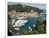 Elevated view of the Portofino, Liguria, Italy-null-Framed Photographic Print
