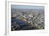 Elevated View of the River Thames and London Skyline Looking West, London, England, UK-Amanda Hall-Framed Photographic Print