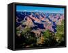 Elevated view of the rock formations in a canyon, Maricopa Point, West Rim Drive, South Rim, Gra...-null-Framed Stretched Canvas