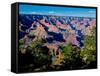 Elevated view of the rock formations in a canyon, Maricopa Point, West Rim Drive, South Rim, Gra...-null-Framed Stretched Canvas