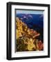 Elevated view of the rock formations in a canyon, Mather Point, South Rim, Grand Canyon National...-null-Framed Photographic Print