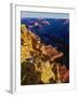 Elevated view of the rock formations in a canyon, Mather Point, South Rim, Grand Canyon National...-null-Framed Photographic Print