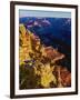 Elevated view of the rock formations in a canyon, Mather Point, South Rim, Grand Canyon National...-null-Framed Photographic Print