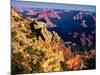 Elevated view of the rock formations in a canyon, Mather Point, South Rim, Grand Canyon National...-null-Mounted Photographic Print