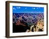 Elevated view of the rock formations in a canyon, South Rim, Grand Canyon National Park, Arizona...-null-Framed Premium Photographic Print