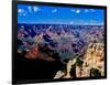 Elevated view of the rock formations in a canyon, South Rim, Grand Canyon National Park, Arizona...-null-Framed Premium Photographic Print