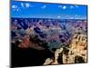 Elevated view of the rock formations in a canyon, South Rim, Grand Canyon National Park, Arizona...-null-Mounted Photographic Print