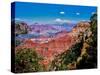 Elevated view of the rock formations in a canyon, Yavapai Point, South Rim, Grand Canyon Nationa...-null-Stretched Canvas