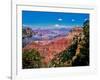 Elevated view of the rock formations in a canyon, Yavapai Point, South Rim, Grand Canyon Nationa...-null-Framed Photographic Print