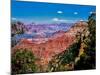 Elevated view of the rock formations in a canyon, Yavapai Point, South Rim, Grand Canyon Nationa...-null-Mounted Photographic Print