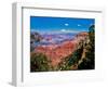 Elevated view of the rock formations in a canyon, Yavapai Point, South Rim, Grand Canyon Nationa...-null-Framed Photographic Print