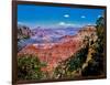 Elevated view of the rock formations in a canyon, Yavapai Point, South Rim, Grand Canyon Nationa...-null-Framed Photographic Print