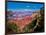 Elevated view of the rock formations in a canyon, Yavapai Point, South Rim, Grand Canyon Nationa...-null-Framed Photographic Print