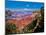 Elevated view of the rock formations in a canyon, Yavapai Point, South Rim, Grand Canyon Nationa...-null-Mounted Photographic Print