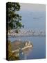 Elevated view of the Rodrigo de Freitas Lagoon, Corcovado, Rio de Janeiro, Brazil, South America-Karol Kozlowski-Stretched Canvas