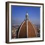 Elevated View of the Roof of the Duomo and Cityscape, Florence, Tuscany, Italy-Roy Rainford-Framed Photographic Print