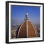 Elevated View of the Roof of the Duomo and Cityscape, Florence, Tuscany, Italy-Roy Rainford-Framed Photographic Print