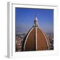 Elevated View of the Roof of the Duomo and Cityscape, Florence, Tuscany, Italy-Roy Rainford-Framed Photographic Print