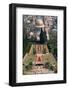 Elevated view of the Terraces of the Shrine of the Bab, Bahai Gardens, German Colony Plaza, Haif...-null-Framed Photographic Print