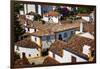 Elevated View of the Town with the Red Roofs and Special Architecture of the Town-Terry Eggers-Framed Photographic Print