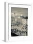 Elevated view of the Western Wall Plaza, Jewish Quarter, Old City, Jerusalem, Israel-null-Framed Photographic Print