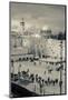 Elevated view of the Western Wall Plaza, Jewish Quarter, Old City, Jerusalem, Israel-null-Mounted Photographic Print