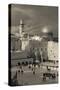 Elevated view of the Western Wall Plaza, Jewish Quarter, Old City, Jerusalem, Israel-null-Stretched Canvas