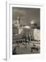 Elevated view of the Western Wall Plaza, Jewish Quarter, Old City, Jerusalem, Israel-null-Framed Photographic Print