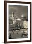 Elevated view of the Western Wall Plaza, Jewish Quarter, Old City, Jerusalem, Israel-null-Framed Photographic Print