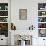 Elevated view of the Western Wall Plaza with people praying at the wailing wall, Jewish Quarter...-null-Framed Stretched Canvas displayed on a wall