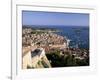 Elevated View of Town and Harbour, Hvar Town, Hvar Island, Dalmatia, Croatia-Gavin Hellier-Framed Photographic Print