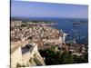 Elevated View of Town and Harbour, Hvar Town, Hvar Island, Dalmatia, Croatia-Gavin Hellier-Stretched Canvas