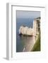 Elevated View of Town Beach, Etretat, Normandy, France-Walter Bibikow-Framed Photographic Print
