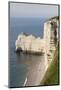 Elevated View of Town Beach, Etretat, Normandy, France-Walter Bibikow-Mounted Photographic Print