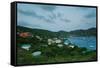 Elevated view of town from Hamilton Battery, Port Elizabeth, Bequia, Saint Vincent And The Grena...-null-Framed Stretched Canvas