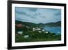 Elevated view of town from Hamilton Battery, Port Elizabeth, Bequia, Saint Vincent And The Grena...-null-Framed Photographic Print