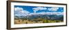 Elevated view of trees on landscape from Molas Pass on U.S. Route 550, Silverton, San Juan Mount...-null-Framed Photographic Print