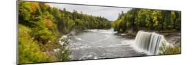 Elevated View of Waterfall, Tahquamenon Falls, Tahquamenon Falls State Park, Chippewa County-null-Mounted Photographic Print