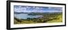 Elevated View over Akaroa, Banks Peninsular, Canterbury, South Island, New Zealand-Doug Pearson-Framed Photographic Print