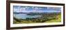 Elevated View over Akaroa, Banks Peninsular, Canterbury, South Island, New Zealand-Doug Pearson-Framed Photographic Print