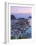 Elevated View over Alesund at Dusk, Sunnmore, More Og Romsdal, Norway-Doug Pearson-Framed Photographic Print