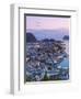 Elevated View over Alesund at Dusk, Sunnmore, More Og Romsdal, Norway-Doug Pearson-Framed Photographic Print