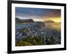 Elevated View over Alesund at Sunset, Sunnmore, More Og Romsdal, Norway-Doug Pearson-Framed Photographic Print