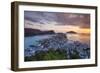 Elevated View over Alesund Illuminated at Sunset-Doug Pearson-Framed Photographic Print