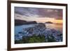 Elevated View over Alesund Illuminated at Sunset-Doug Pearson-Framed Photographic Print