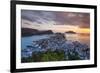 Elevated View over Alesund Illuminated at Sunset-Doug Pearson-Framed Photographic Print