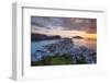 Elevated View over Alesund Illuminated at Sunset-Doug Pearson-Framed Photographic Print